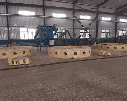 熱風爐燃燒器組合磚，紅柱石磚